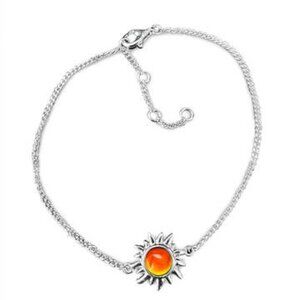 Sun Bracelet Handmade Sterling Silver Crystal Jewelry